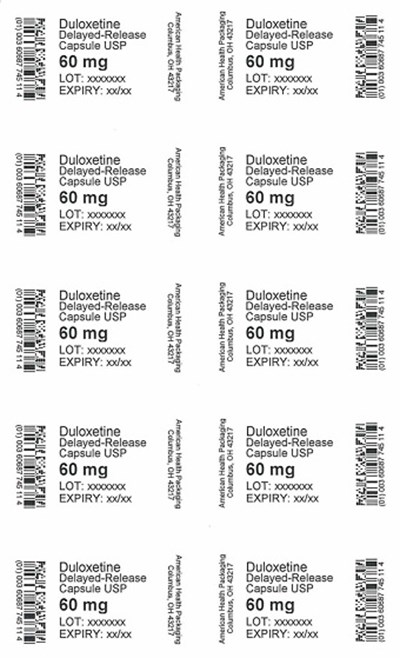 60 mg Duloxetine Delayed-release Capsule Blister (60 mg Blister)